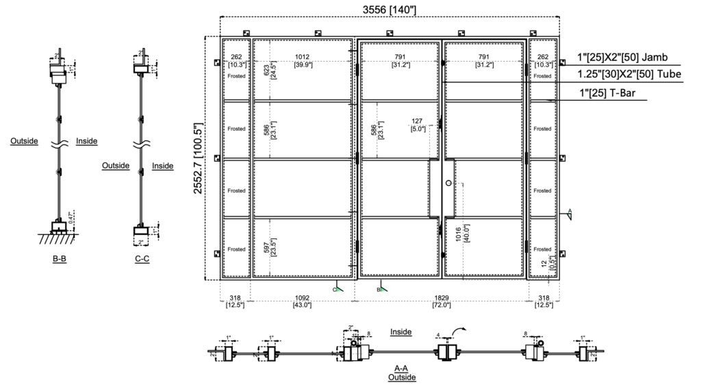 Steel Door Shop Drawing